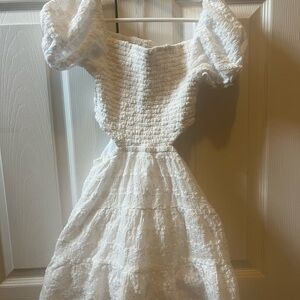 Katie J NYC White Casual Kids Dress